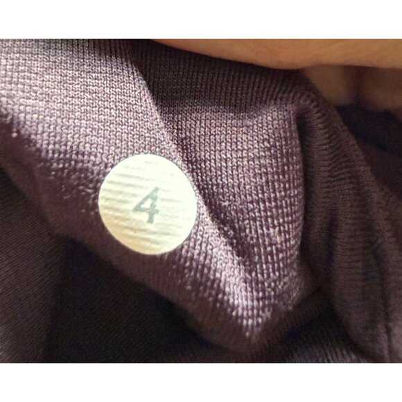 Lululemon Womens Dark Maroon Full-Length Leggings Size 4 - Picture 5 of 13